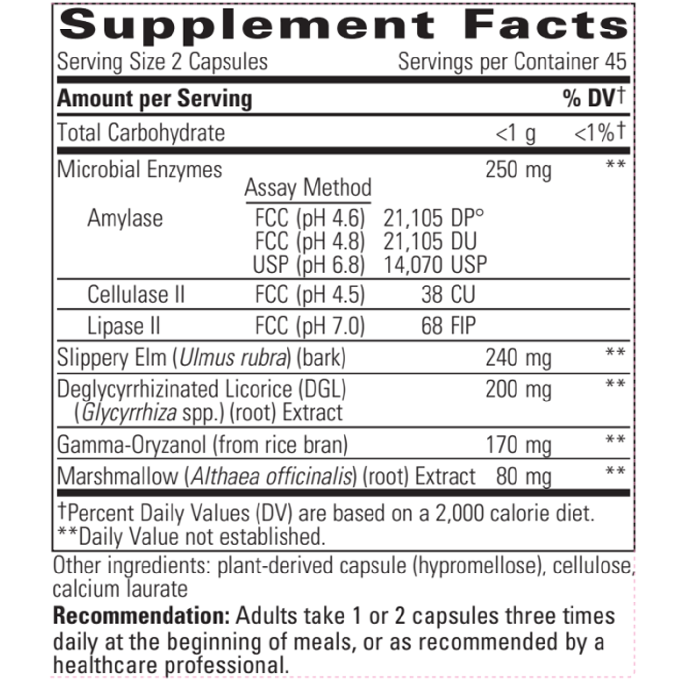 Similase Sensitive Stom. 90 vcaps Curated Wellness