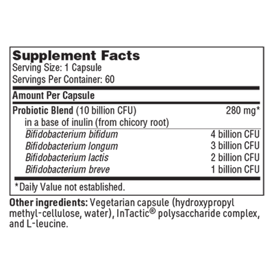 Ther-Biotic Bifido (Factor 4) 60 caps Curated Wellness