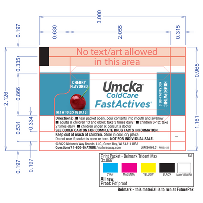 Umcka Coldcare Kids Cherry 10 pkts Curated Wellness