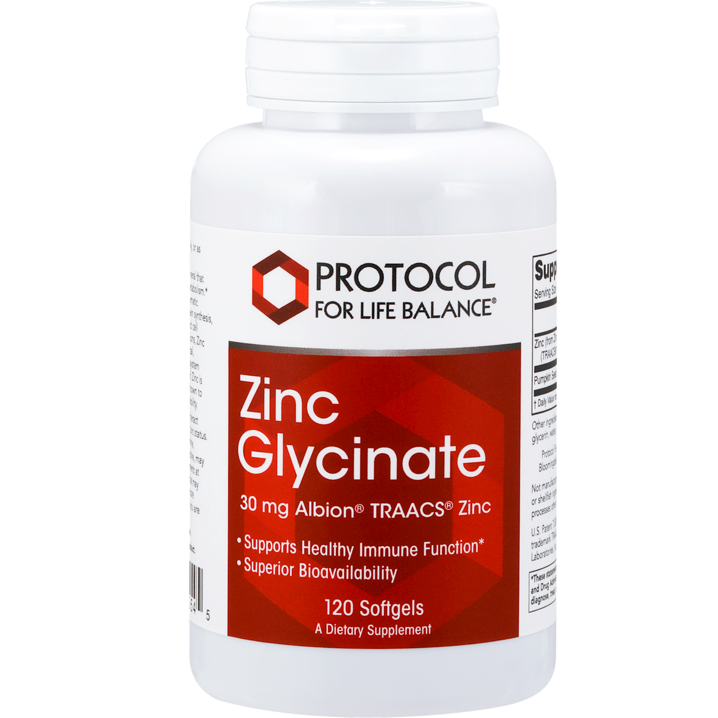 Zinc Glycinate 120 gels Curated Wellness