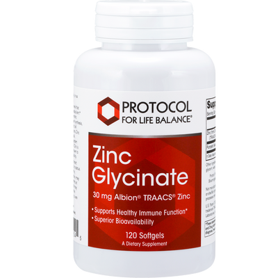 Zinc Glycinate 120 gels Curated Wellness