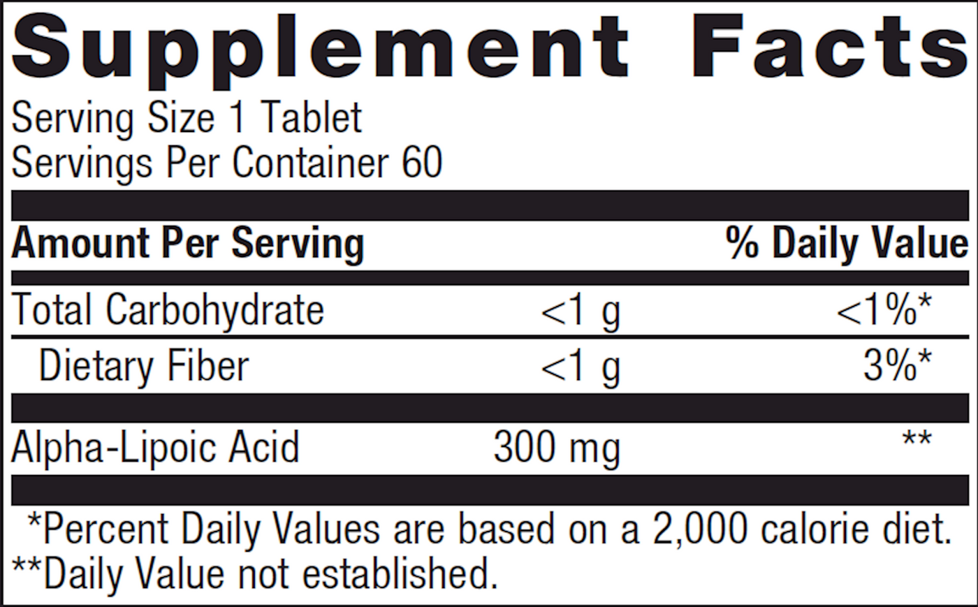 Meta Lipoate 300 mg 60 tabs Curated Wellness