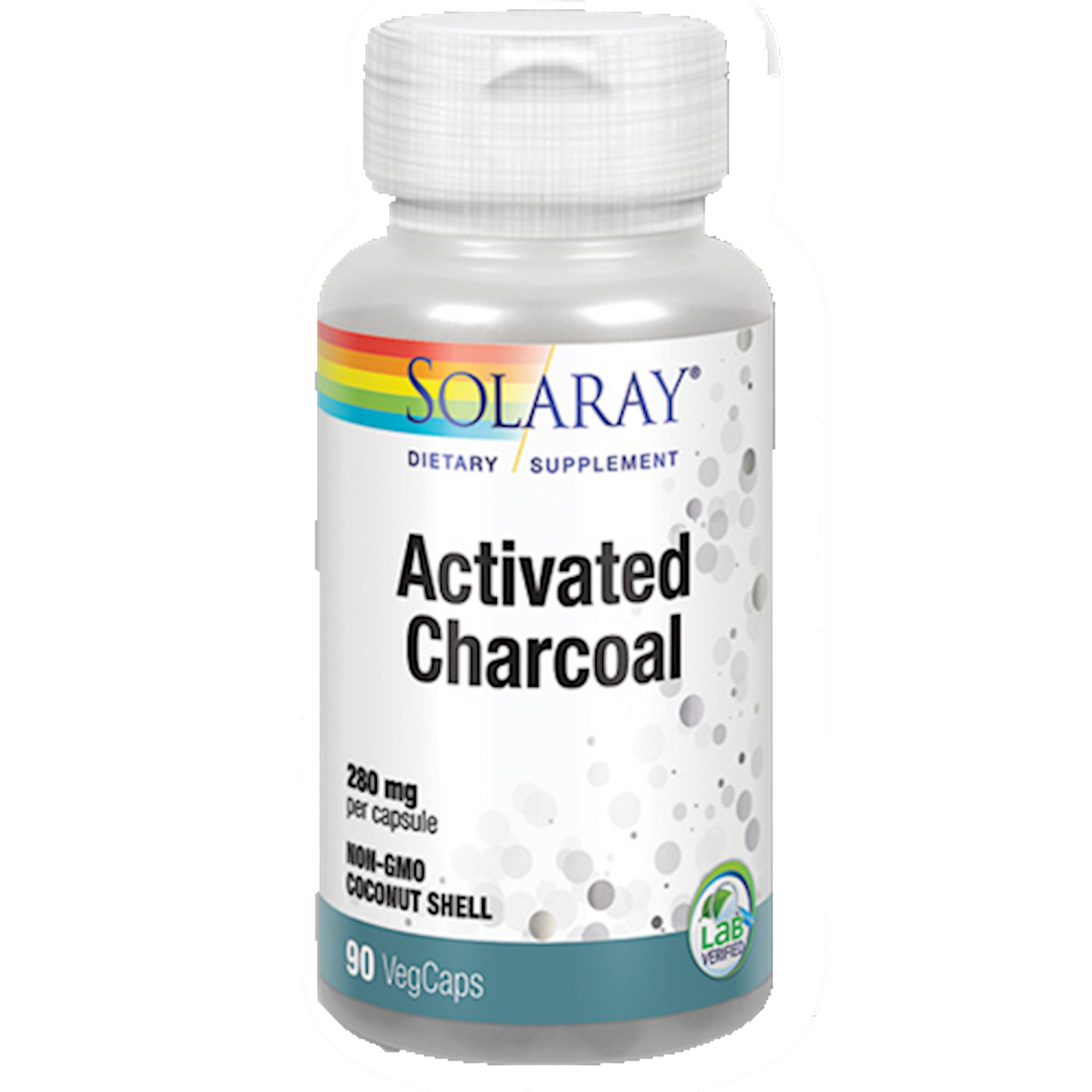 Activated Charcoal 280 mg 90 veg caps Curated Wellness