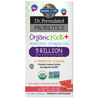 Organic Kids Probiotics WM 30chew Curated Wellness