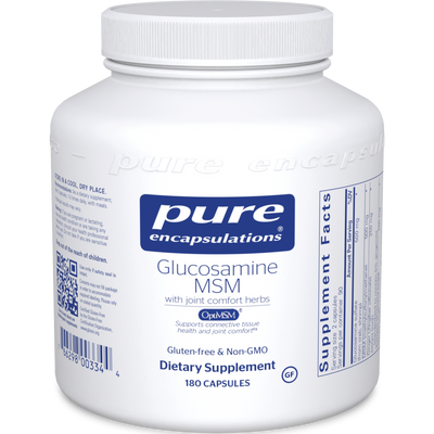 Glucosamine MSM w/Joint Comfort 180vcaps Curated Wellness