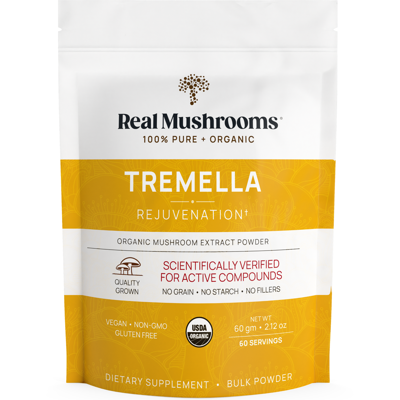 Tremella Mushroom Extract Powder 60g Curated Wellness