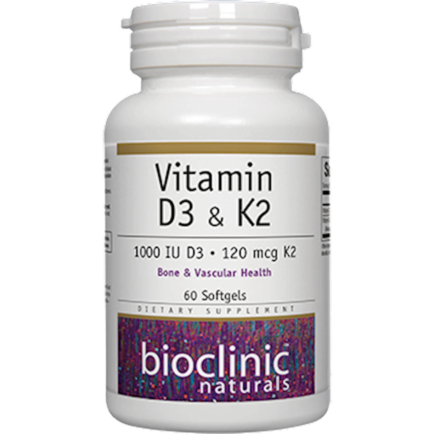Vitamin D3 & K2 60 gels Curated Wellness