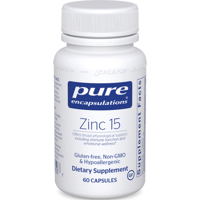 Zinc 15 60 vcaps Curated Wellness