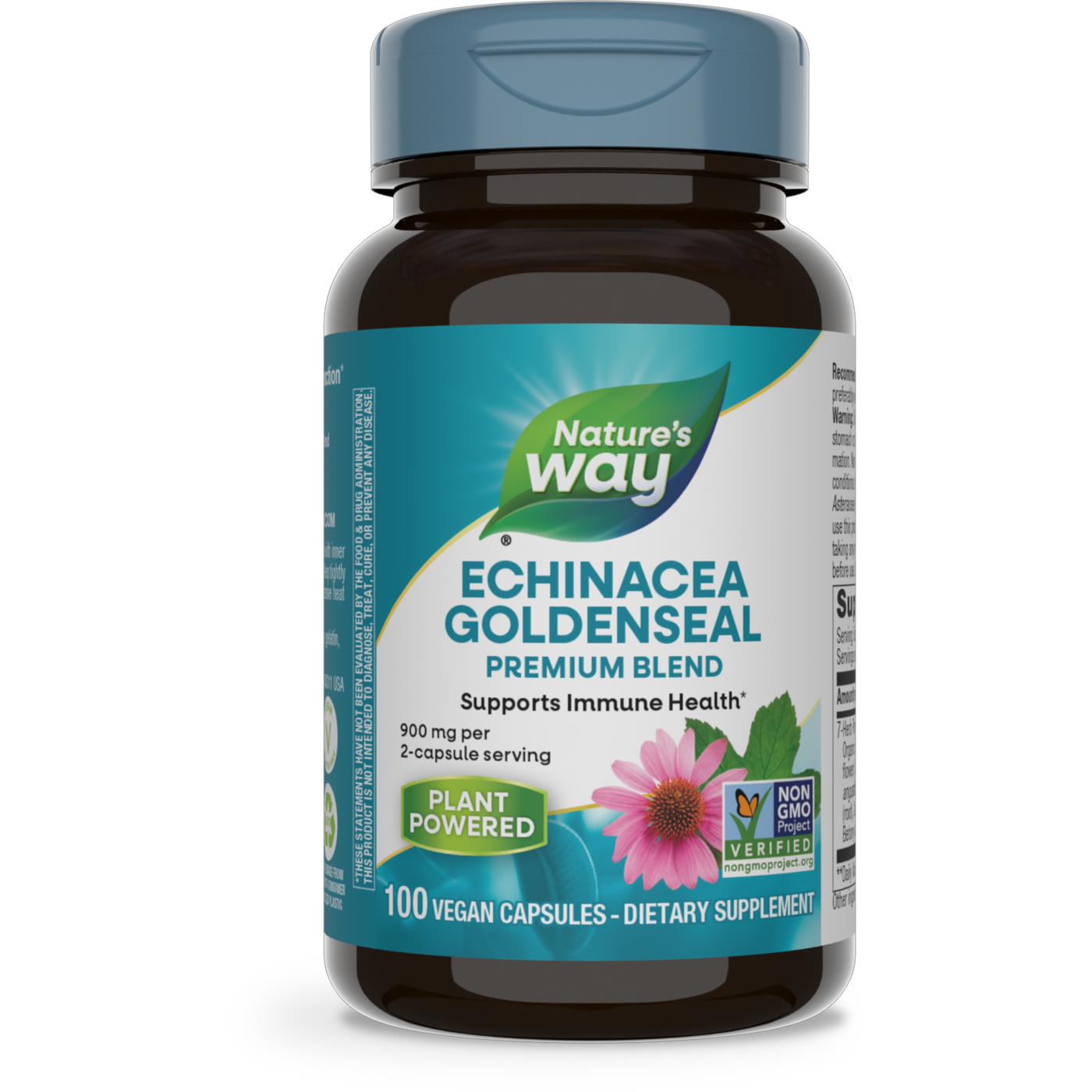 Echinacea Goldenseal 100 caps Curated Wellness