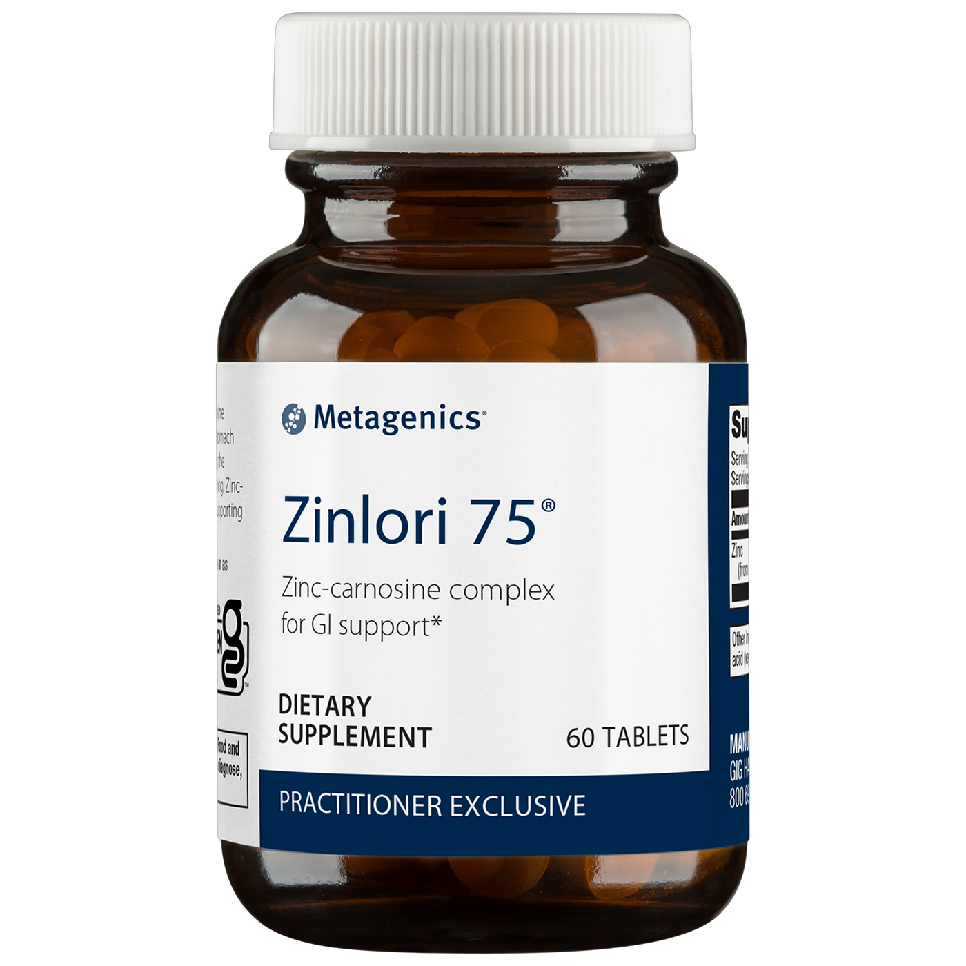 Zinlori 75 60 tabs Curated Wellness