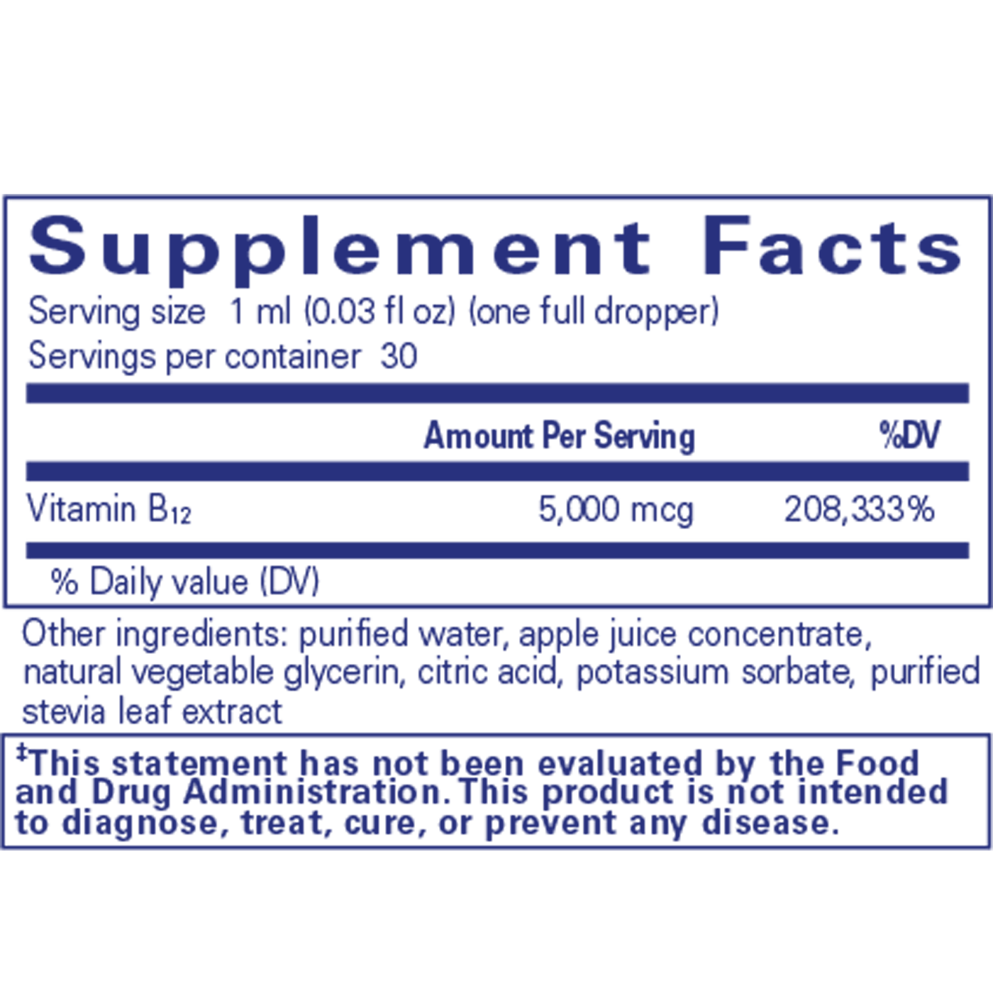 B12 5000 Liquid  Curated Wellness