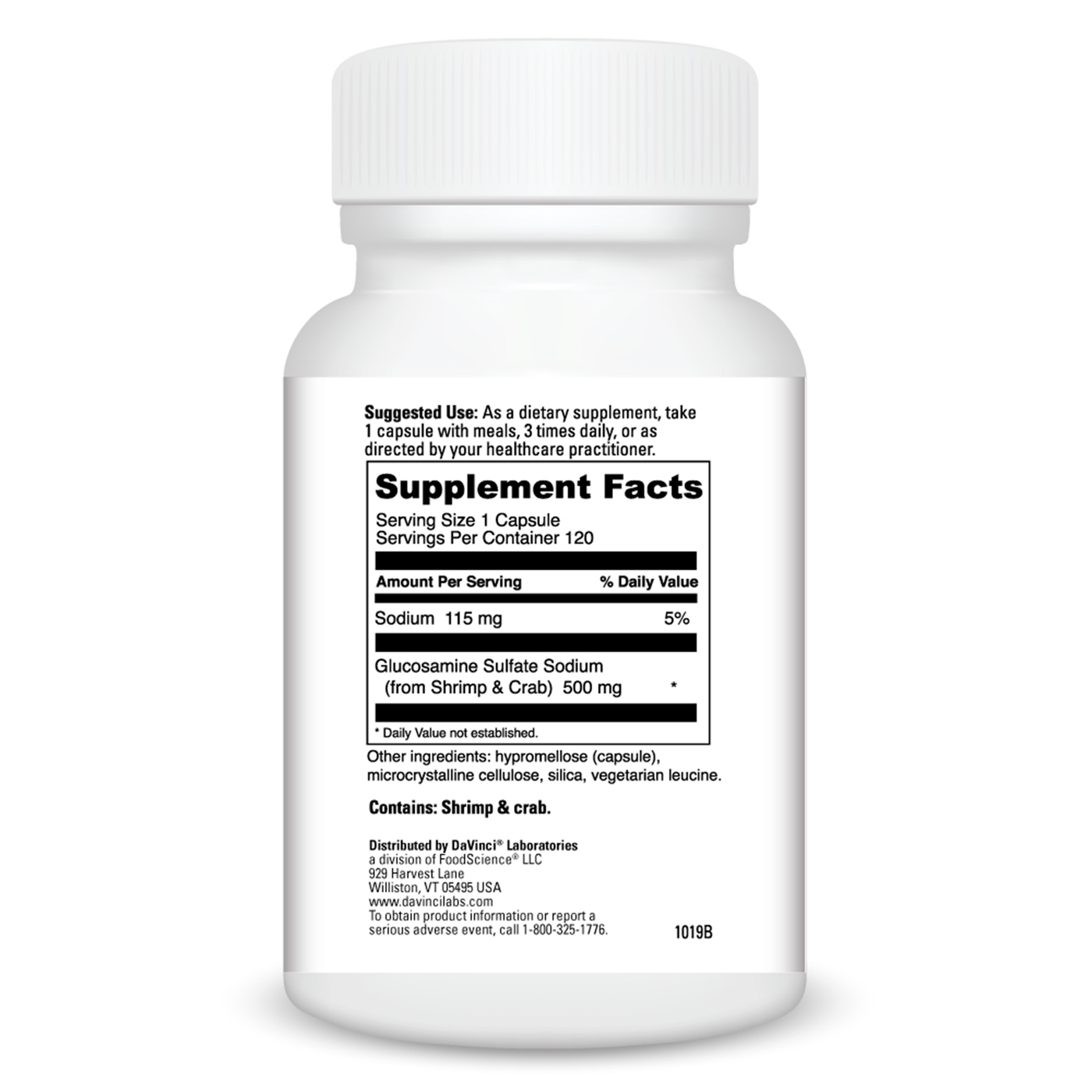 Glucosamine Sulfate 500 mg  Curated Wellness