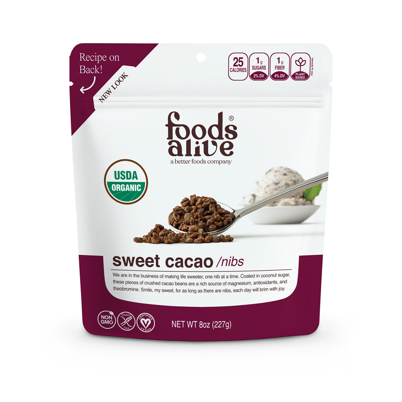 Sweet Cacao Nibs Organic  Curated Wellness