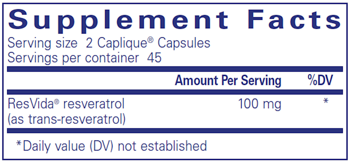 Resveratrol VESIsorb 90 caps Curated Wellness