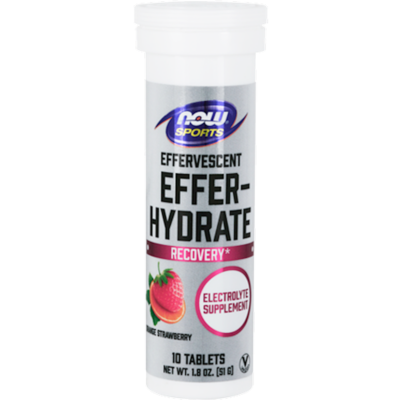 Effer-Hydrate Orange Strawberry 10 tabs Curated Wellness