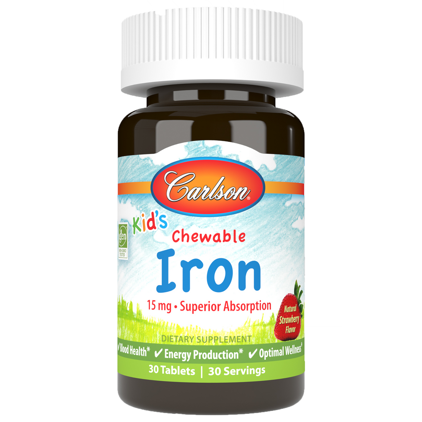 Kid's Chewable Iron 15 mg  Curated Wellness