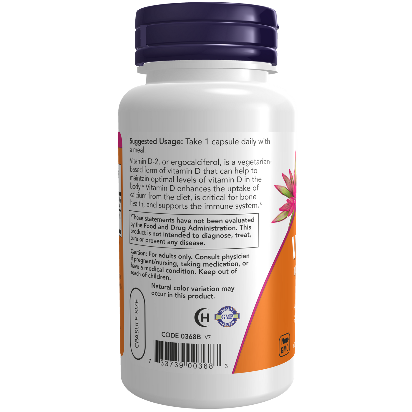 Vitamin D 1000 IU 120 vcaps Curated Wellness