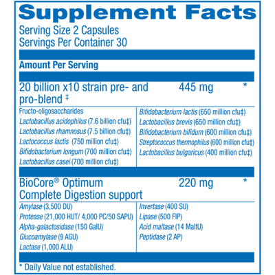 Probiotic 20 Plus c Curated Wellness