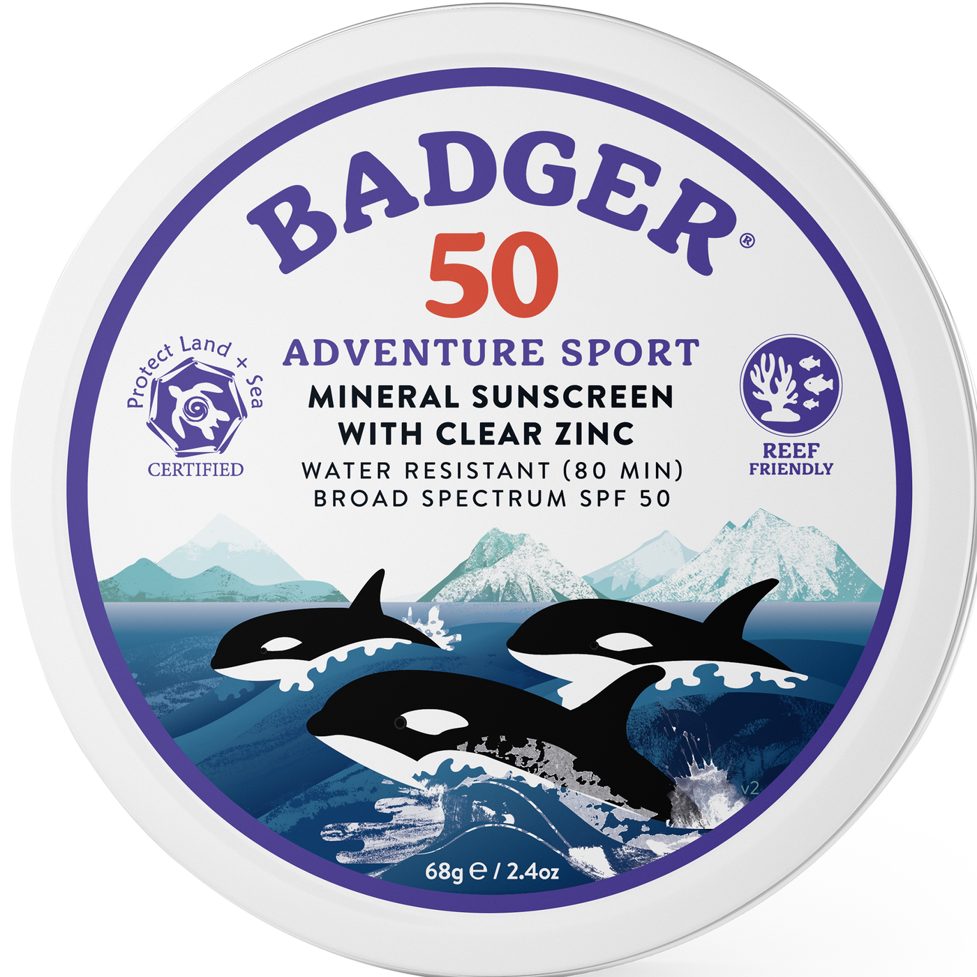 SPF 50 Adventure Sport Tin  Curated Wellness
