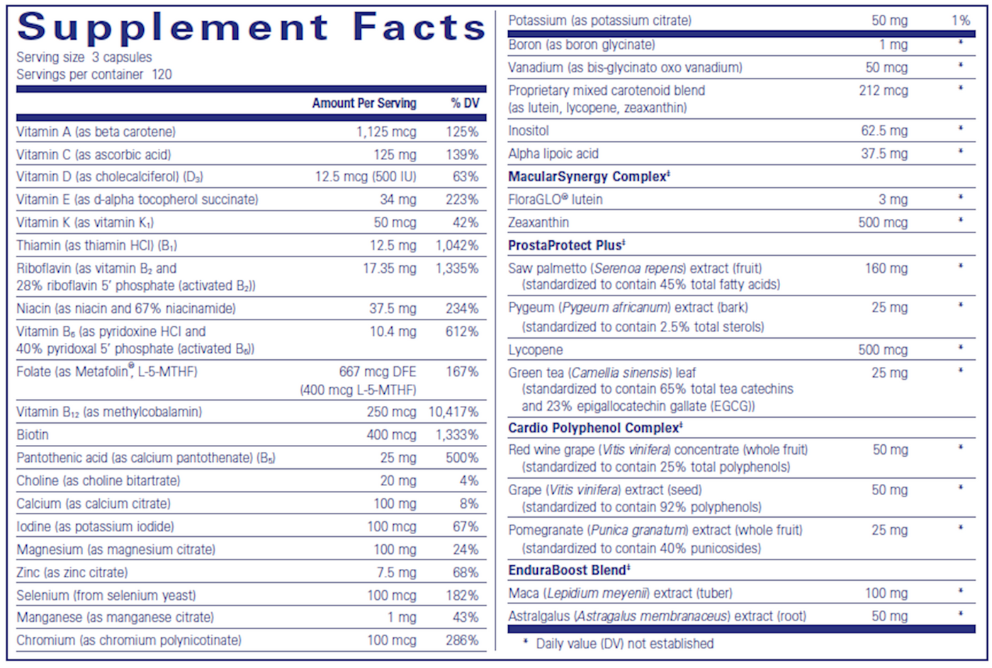 Men's Nutrients 360 vcaps Curated Wellness