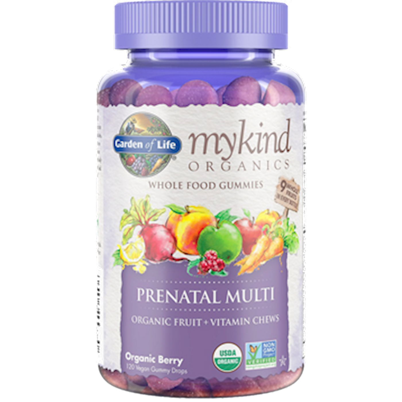Mykind Prenatal Multi-Berry 120 Gummy Curated Wellness