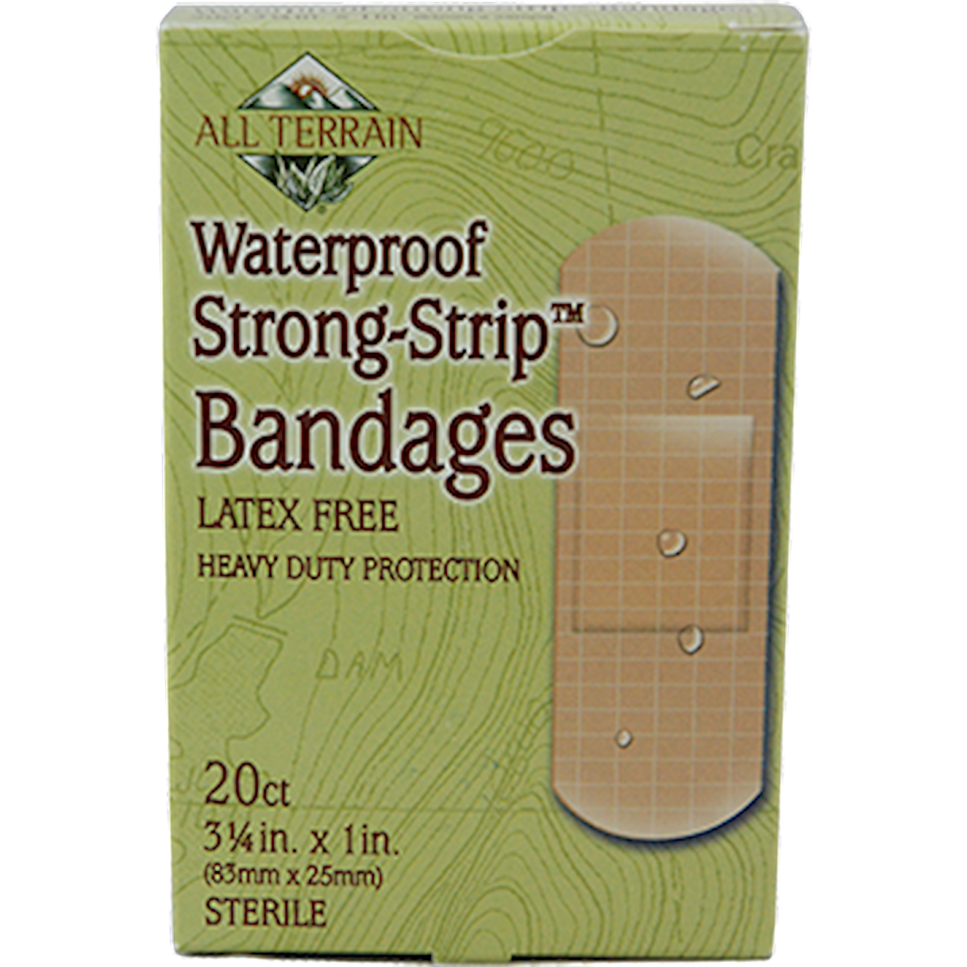 Waterproof Strong Strip 1" x 3.25" 20 pc Curated Wellness