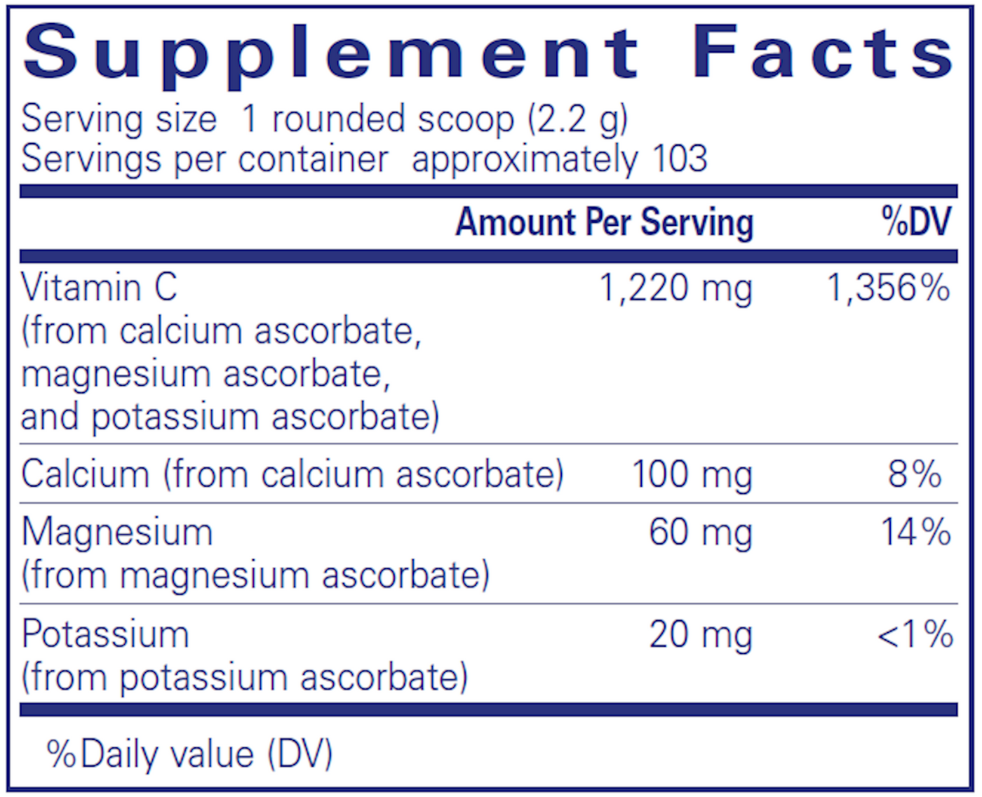 Buffered Ascorbic Acid Powder 227 gms Curated Wellness