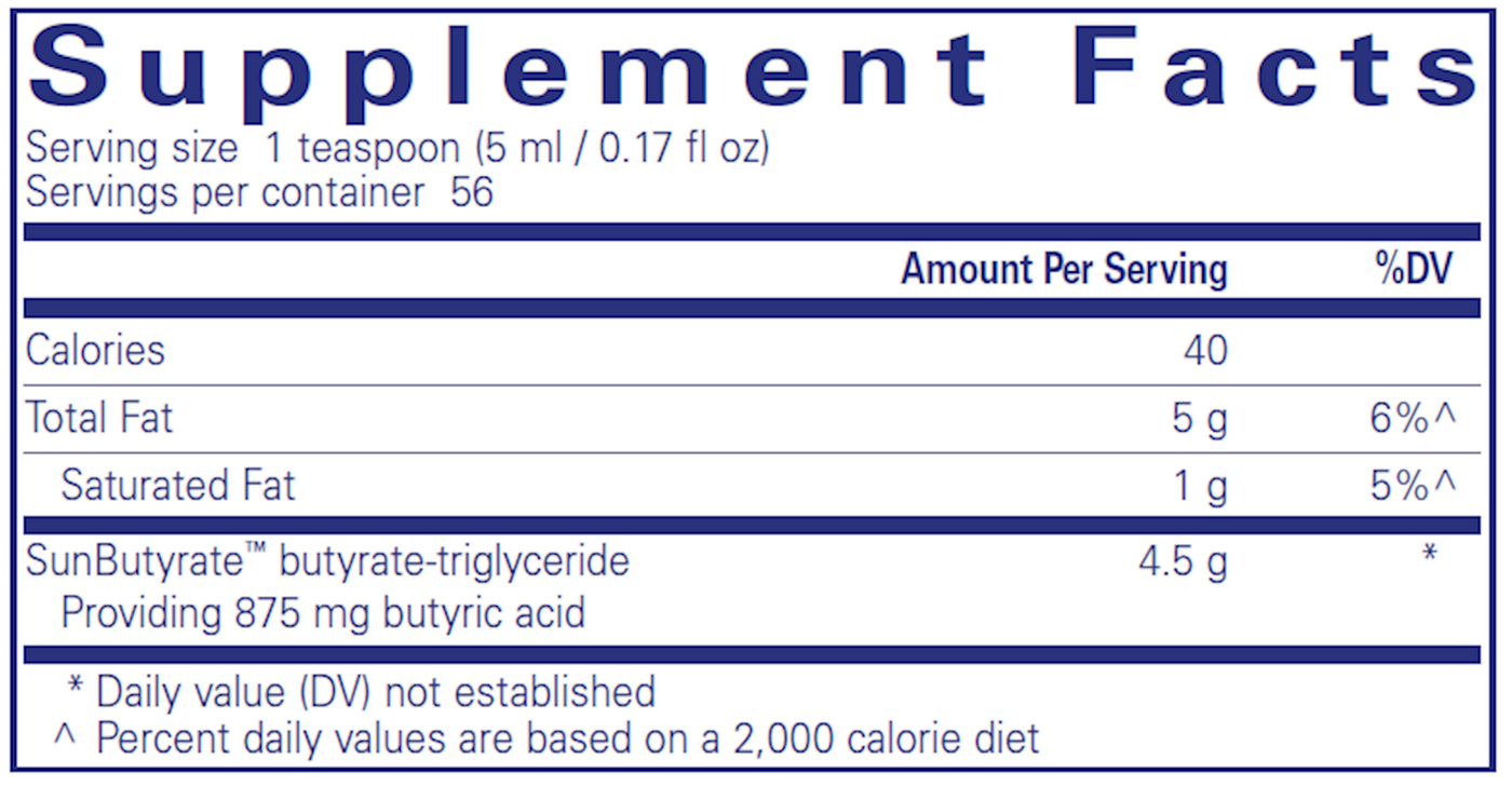 Sunbutyrate TG 9.5 fl oz Curated Wellness