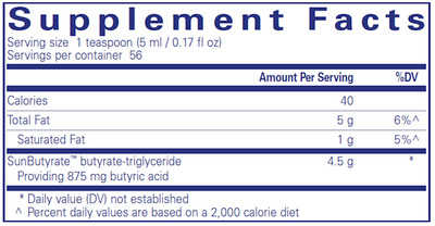 Sunbutyrate TG 9.5 fl oz Curated Wellness