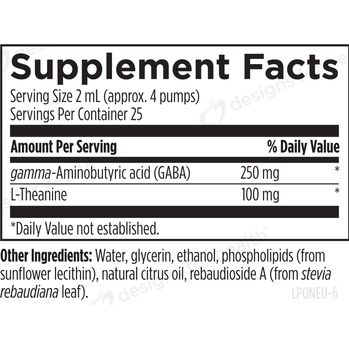 Liposomal NeuroCalm 1.7 fl oz Curated Wellness