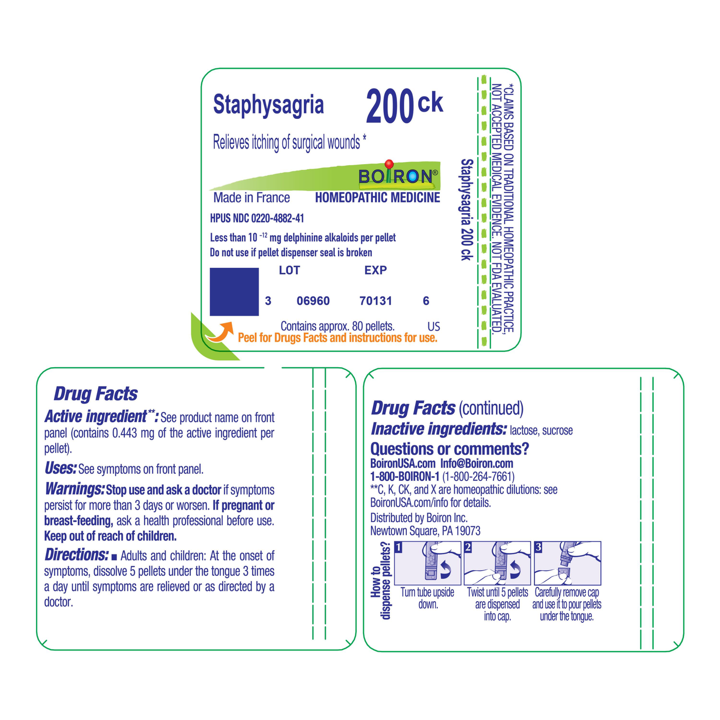 Staphysagria 200CK 80 plts Curated Wellness