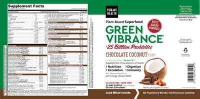 Green Vibrance Choc Coconut ings Curated Wellness