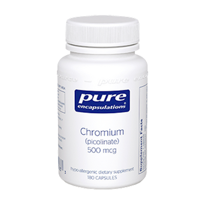 Chromium (picolinate) 500 mcg 180 vcaps Curated Wellness