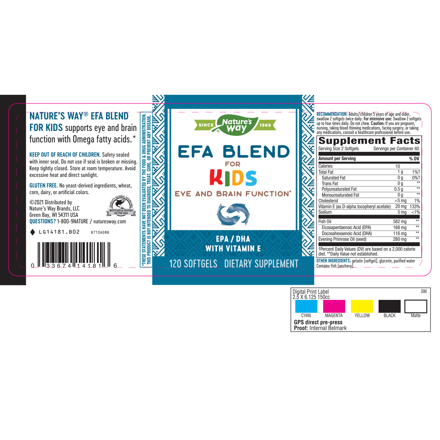 EFA Blend for Children 120 gels Curated Wellness