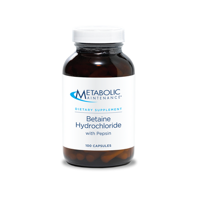 Betaine HCl w/ Pepsin 100 caps Curated Wellness