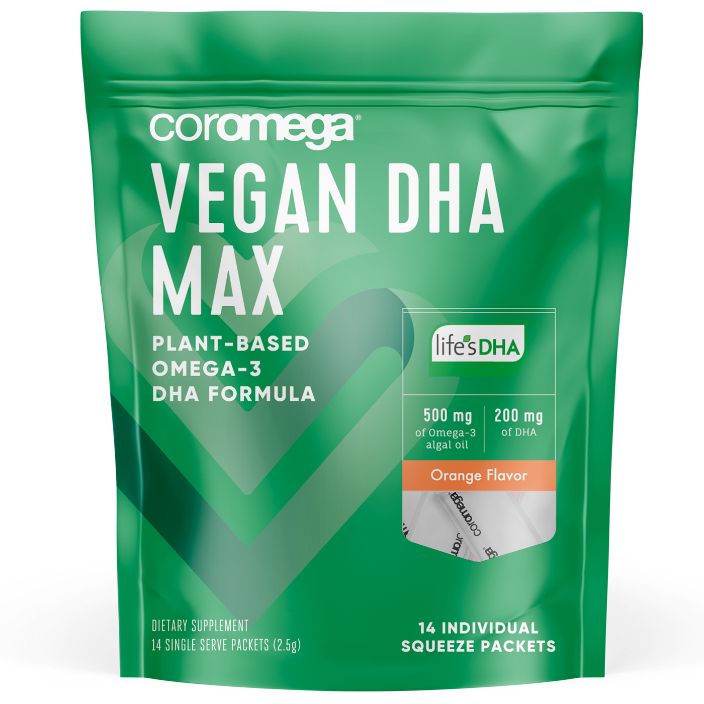 Coromega Vegan DHA 14 packets Curated Wellness