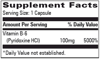 B-6 100 mg  Curated Wellness