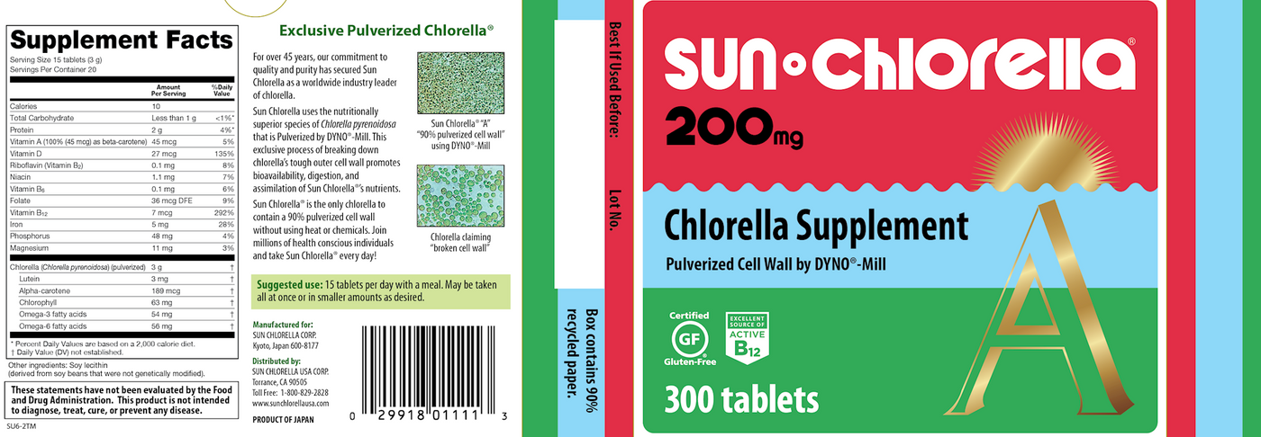 Sun Chlorella 200 mg  Curated Wellness