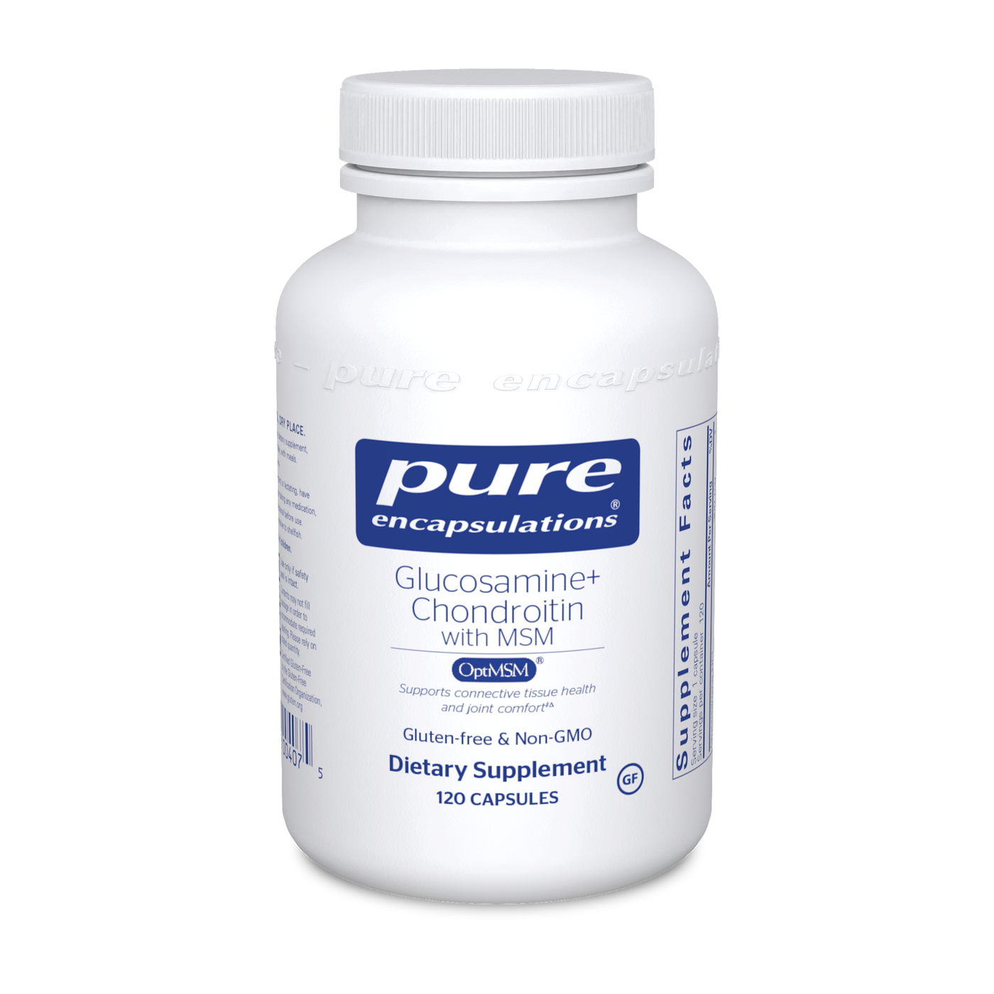 Glucosamine Chondroitin w MSM 120 vcaps Curated Wellness