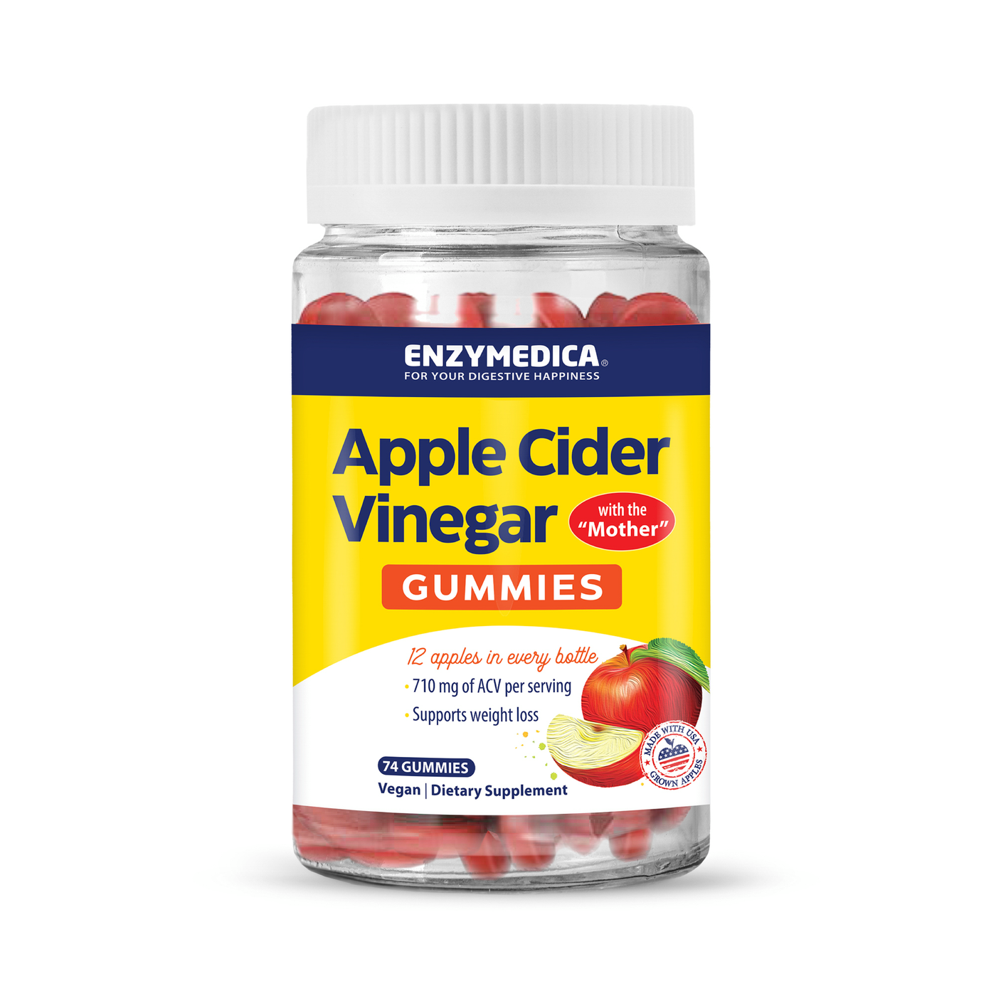 Apple Cider Vinegar Gummies 74 ct Curated Wellness