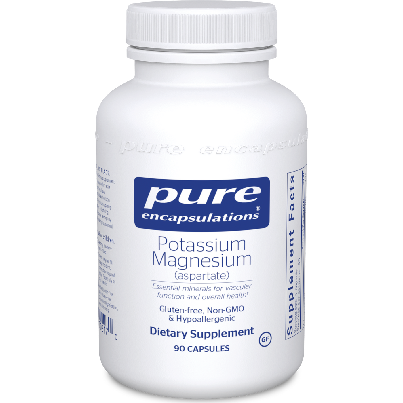 Potassium Magnesium (aspartate) 90 vcaps Curated Wellness