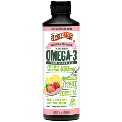 Omega-3 from Algae Oil Pink Lem 16oz Curated Wellness