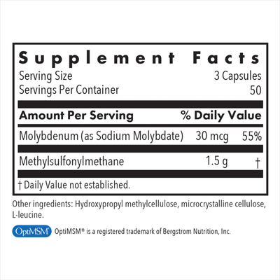 MSM 1500 mg  Curated Wellness