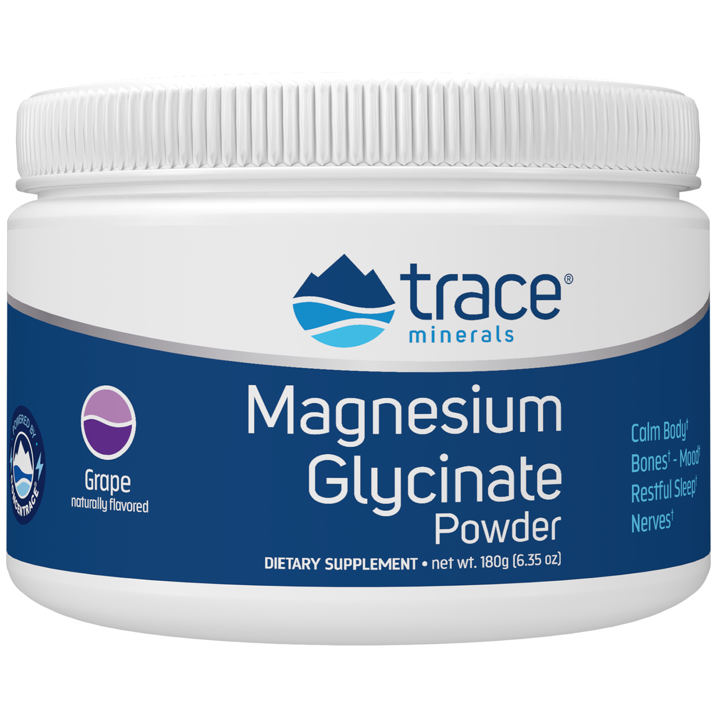 Magnesium Glycinate Powder Grape 180g Curated Wellness