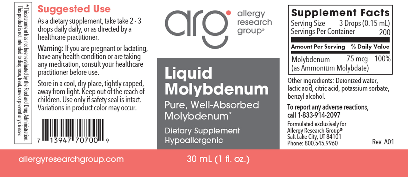 Liquid Molybdenum  Curated Wellness