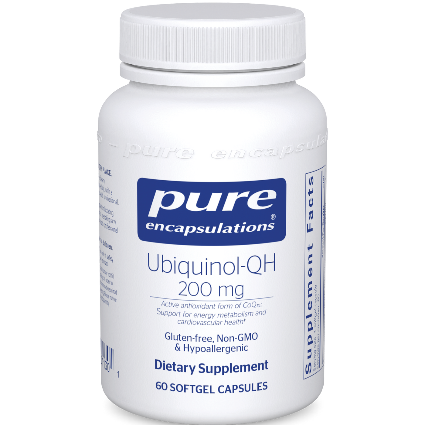 Ubiquinol-QH 200 mg 60 gels Curated Wellness