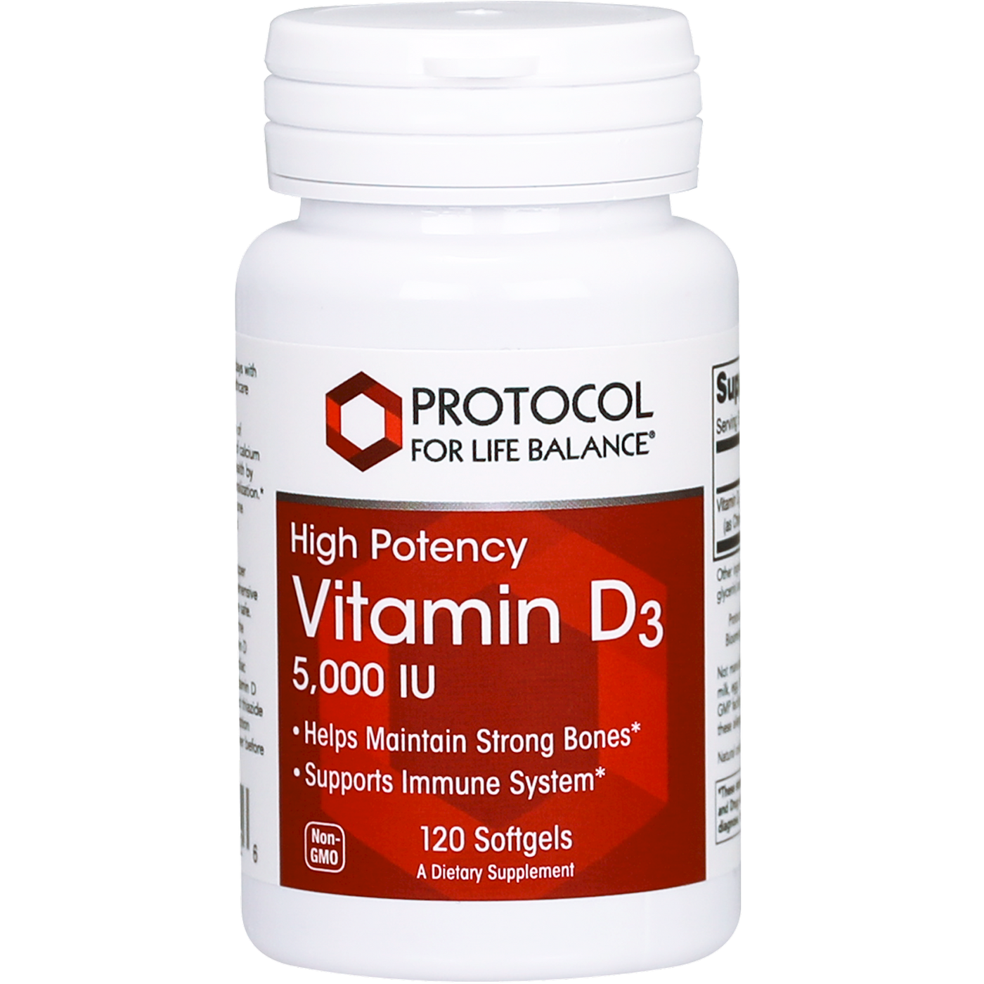 High Potency Vitamin D3 5000 IU 120 gels Curated Wellness