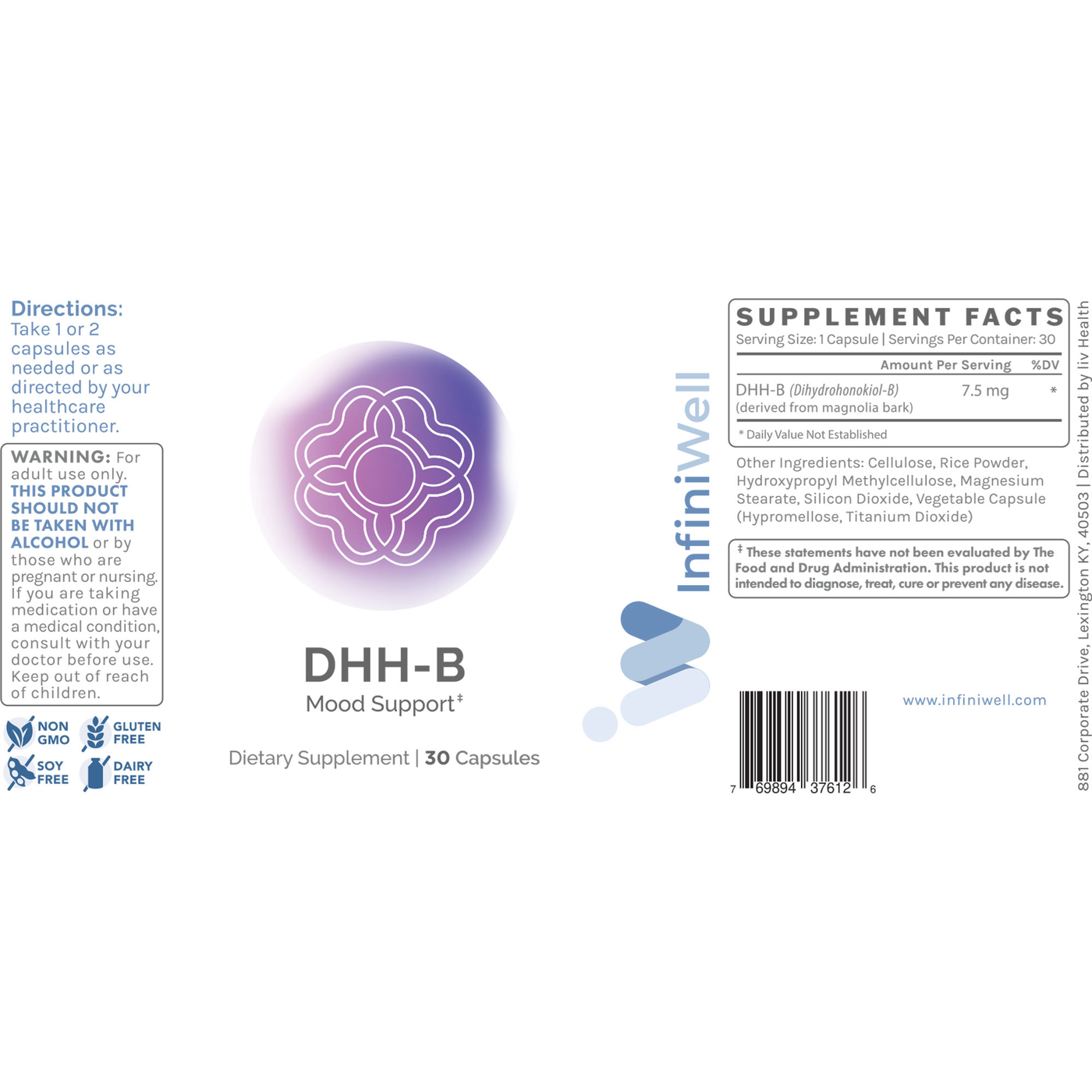 DHH-B - Mood Support 30c Curated Wellness