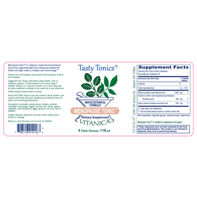 Menopause Tonic 4 fl oz Curated Wellness