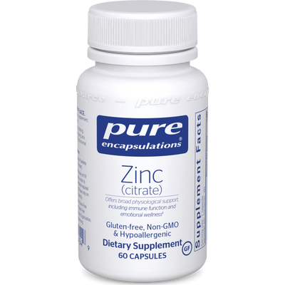 Zinc (citrate) 60 vcaps Curated Wellness